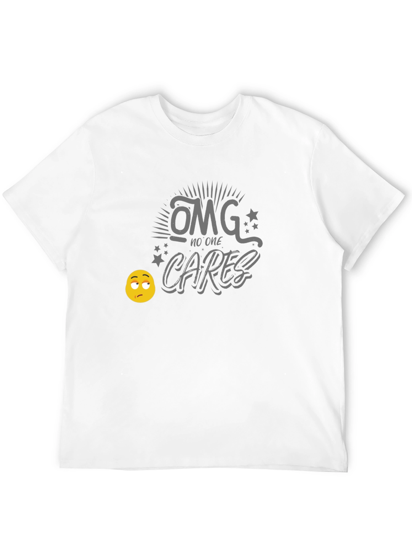 OMG No One Cares Graphic T-Shirt