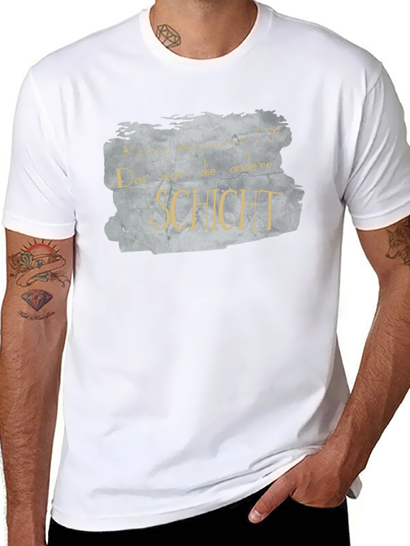 Keine Ahnung T-Shirt - Funny German Phrase Tee