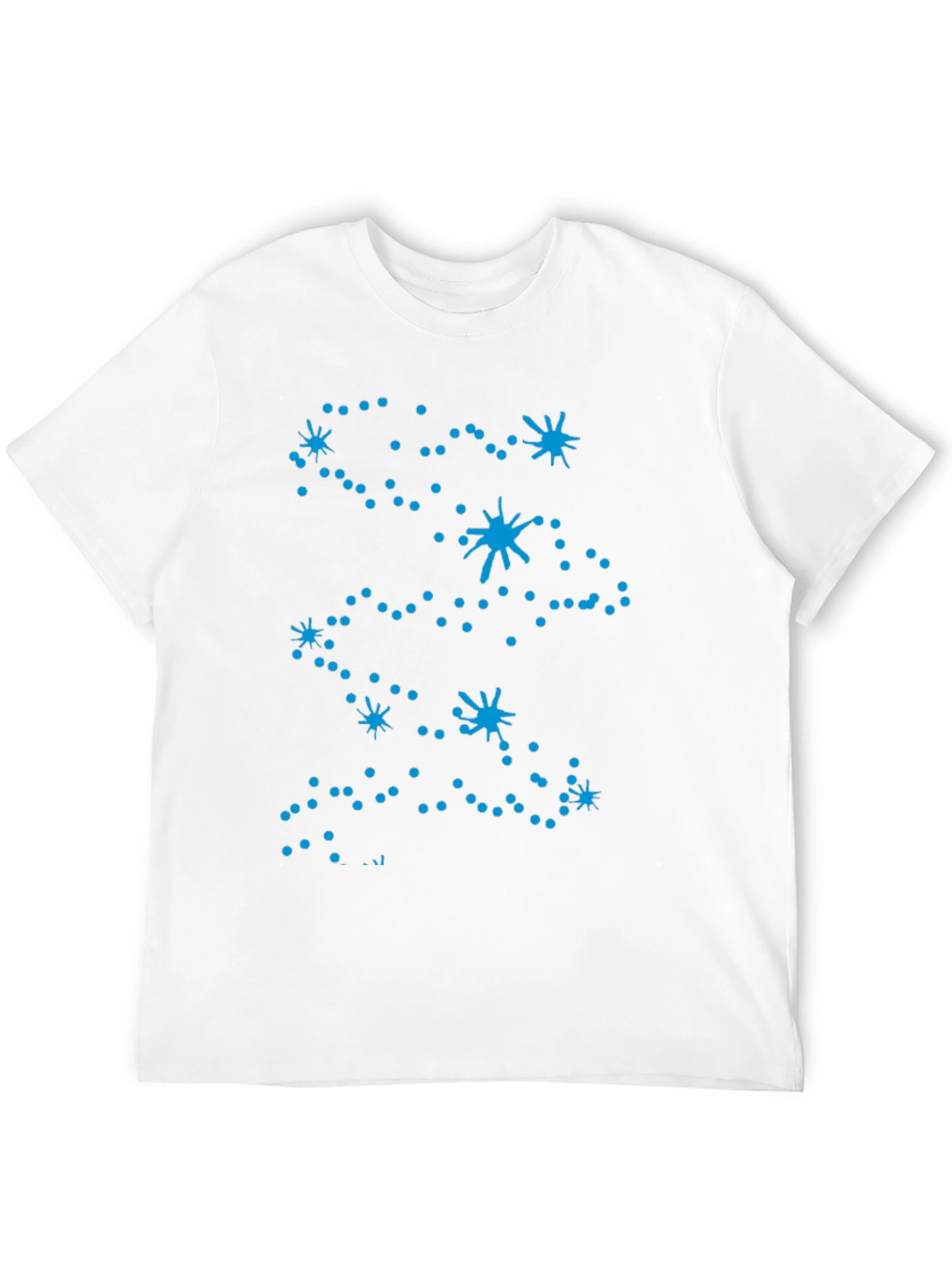 Celestial Constellation Print Black Tee