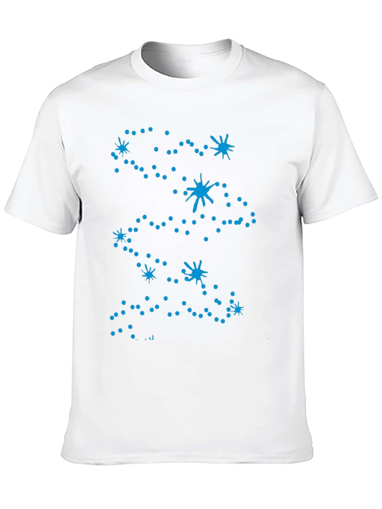 Celestial Constellation Print Black Tee