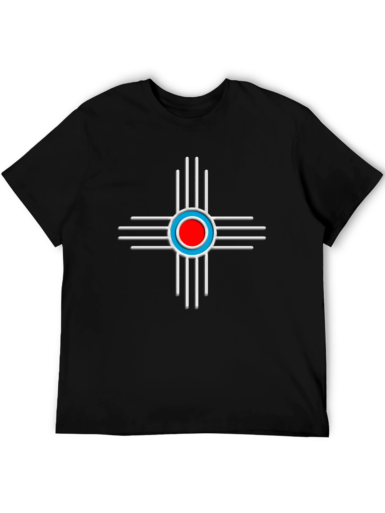 Black T-Shirt with Zia Symbol