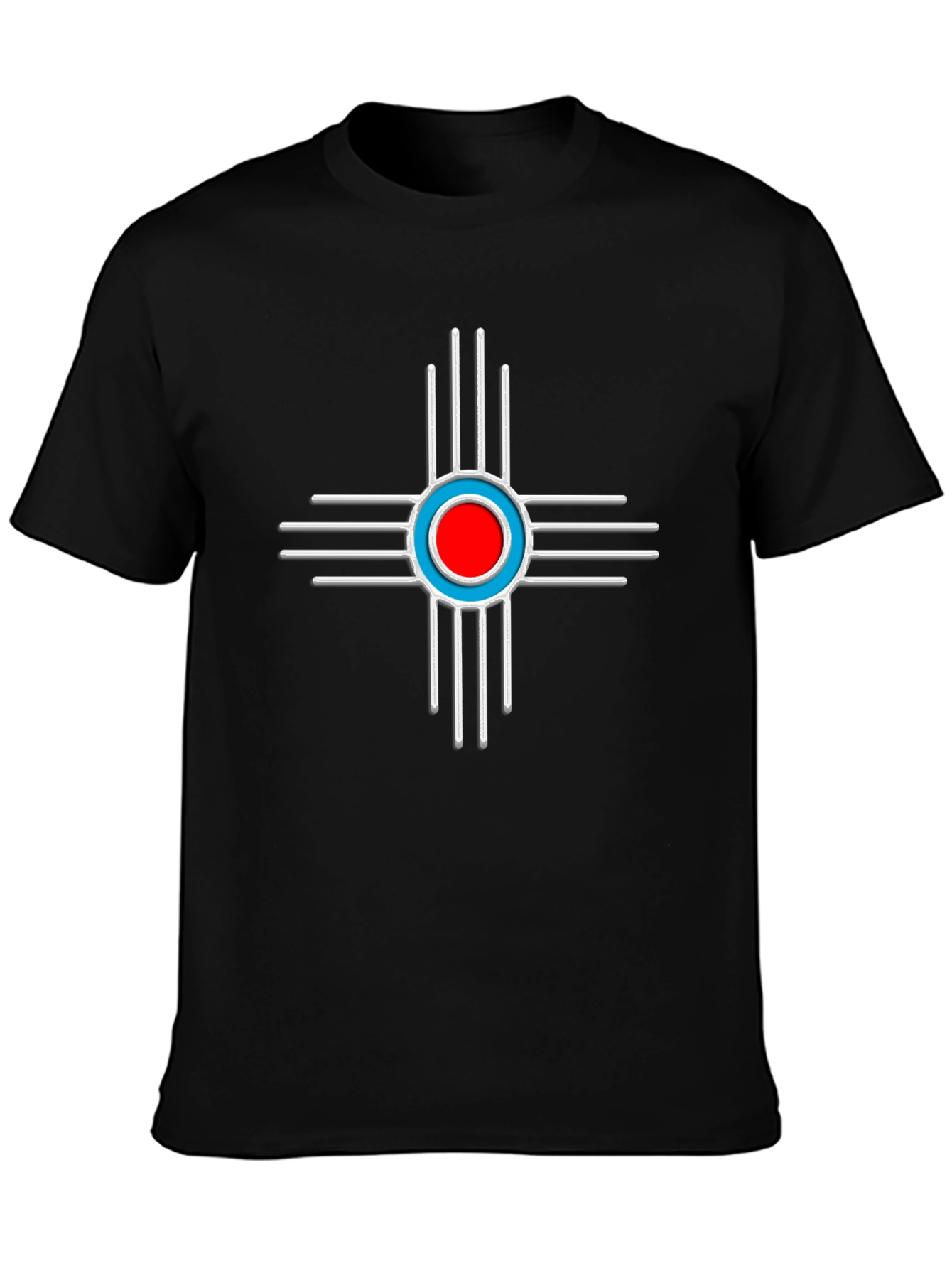 Black T-Shirt with Zia Symbol