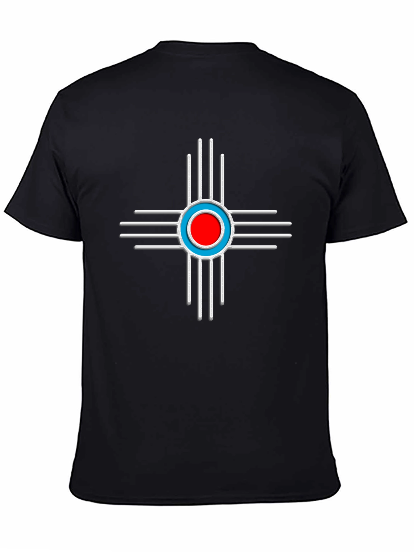 Black T-Shirt with Zia Symbol