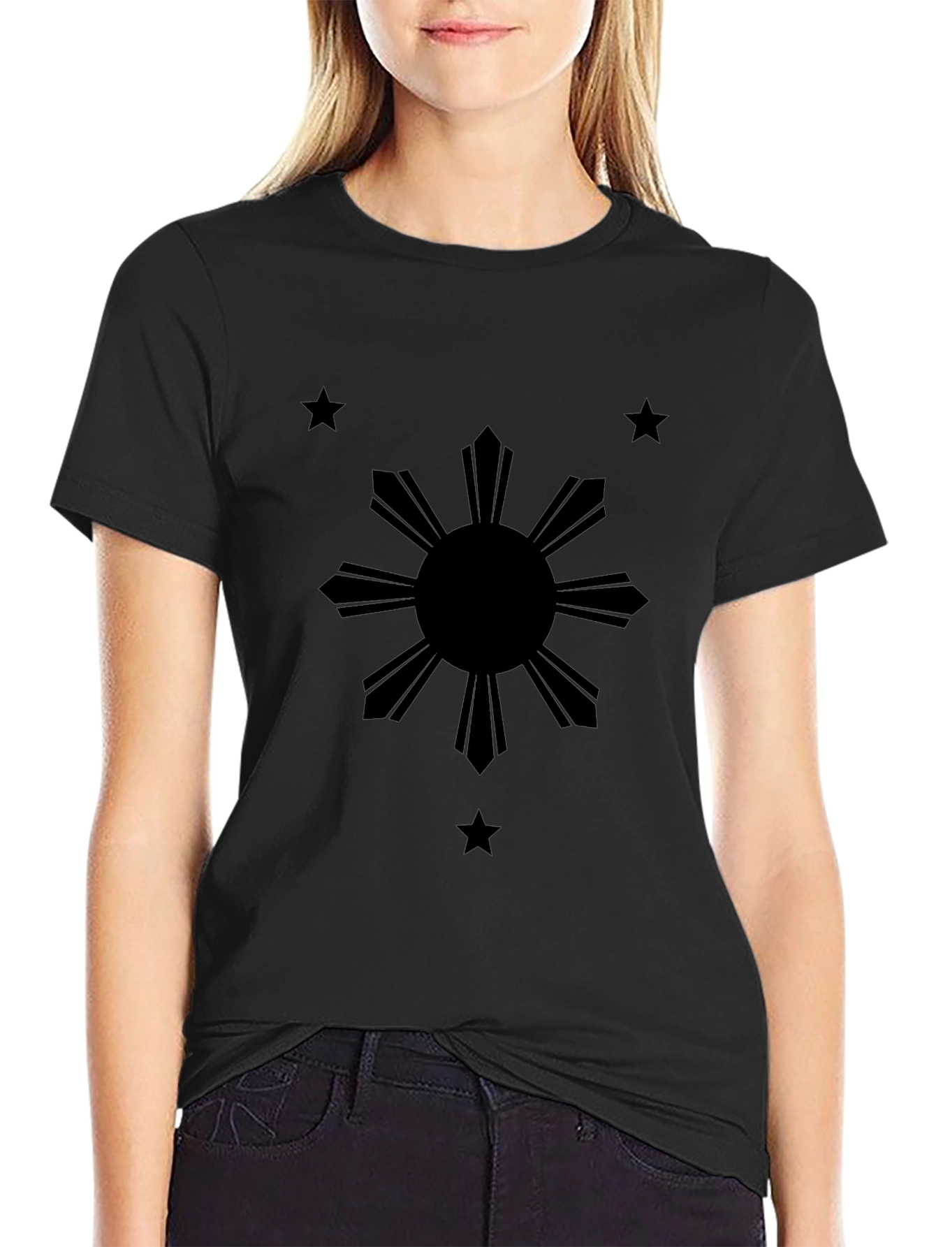 Philippine Flag Sun & Stars Graphic T-Shirt