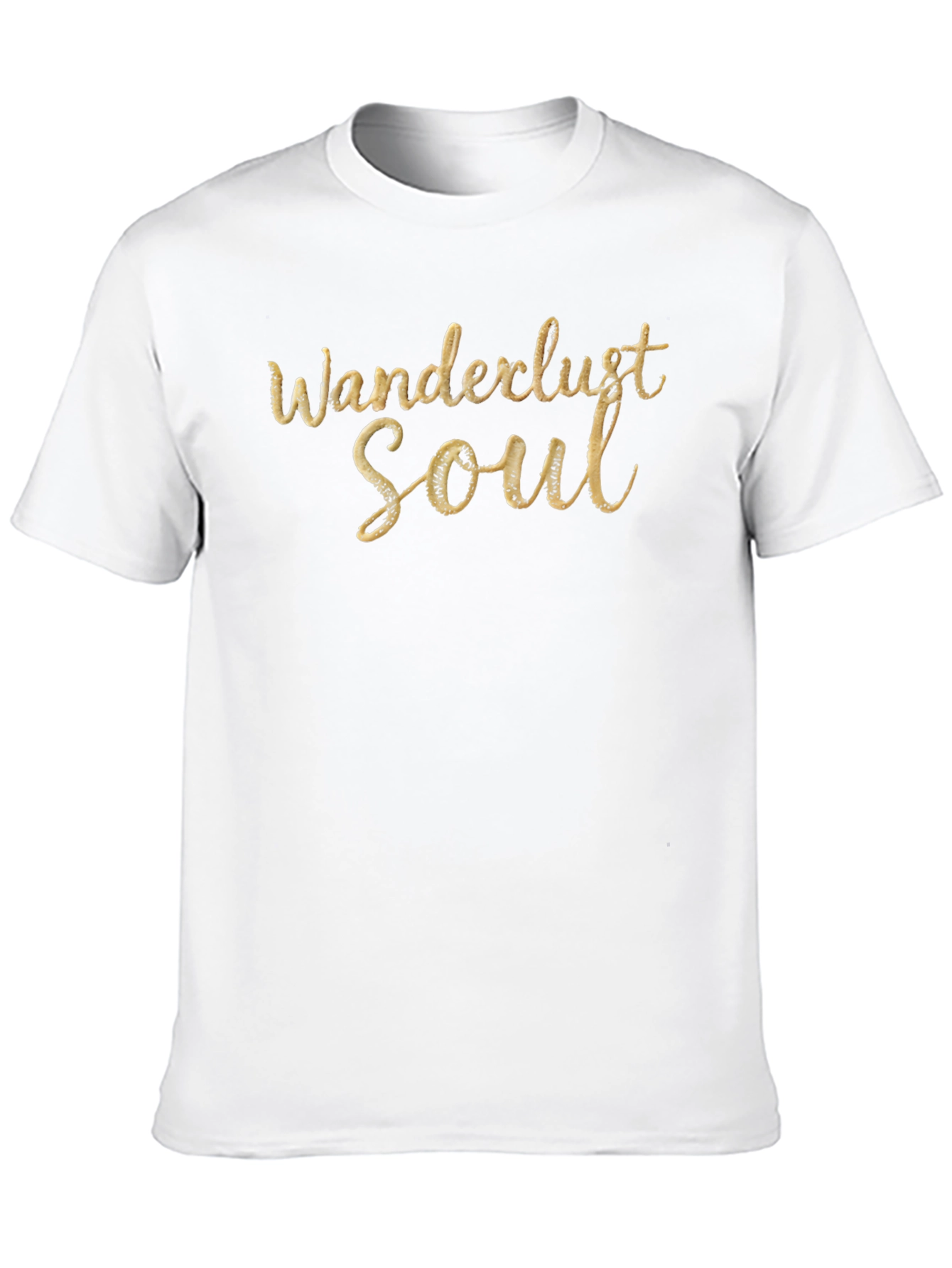 Wanderlust Soul Graphic Tee - Black Crew Neck
