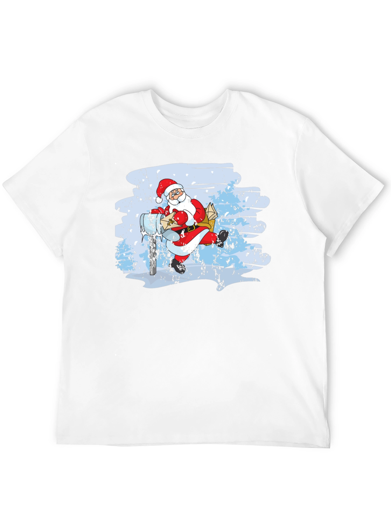 Santa on Scooter Graphic Tee - Holiday Cheer