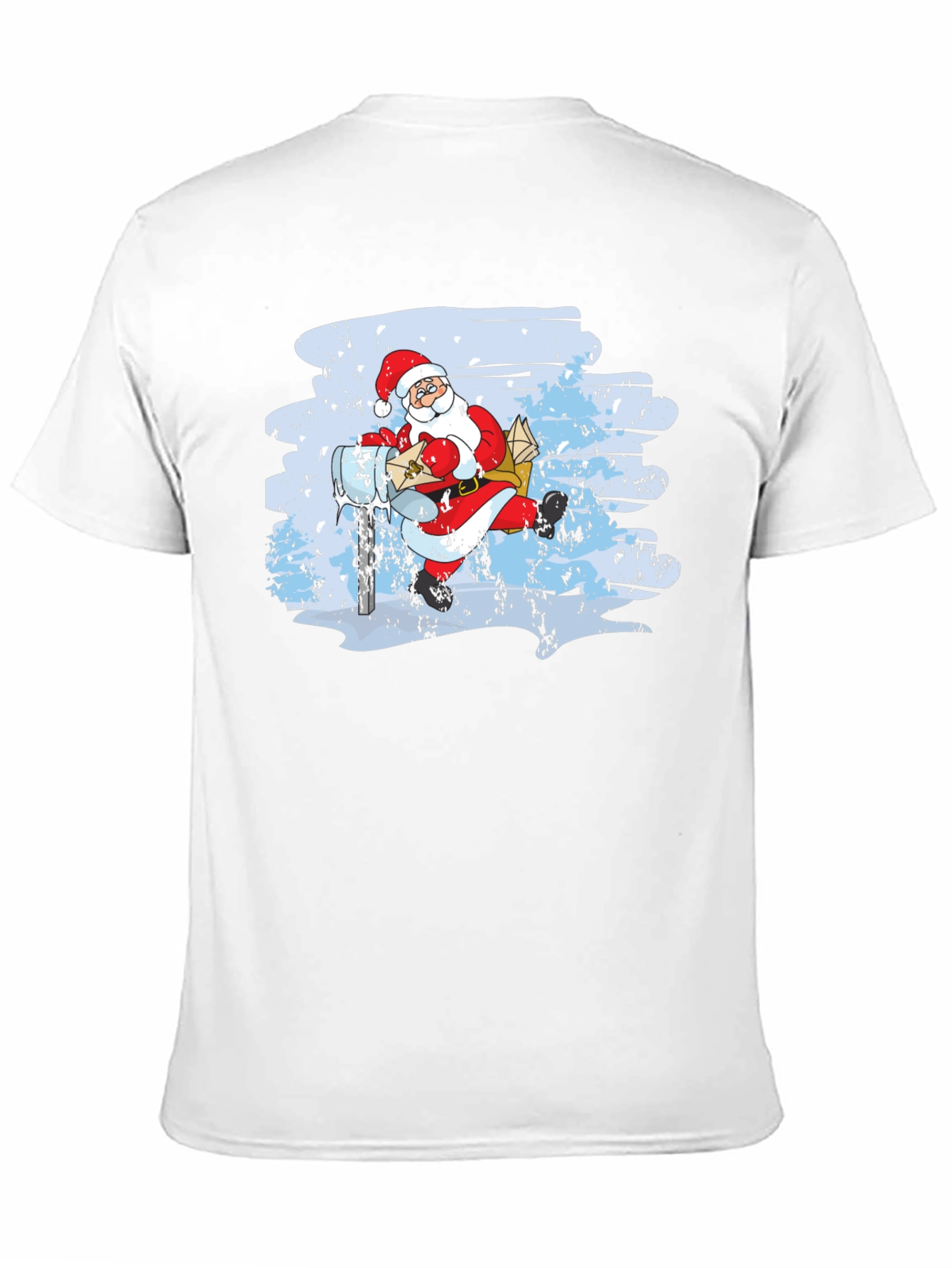 Santa on Scooter Graphic Tee - Holiday Cheer