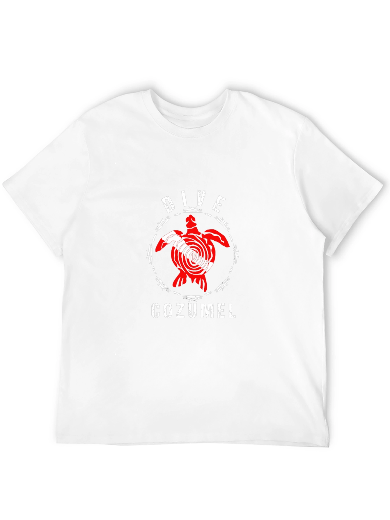 Dive Cozumel Black T-Shirt - Turtle Design