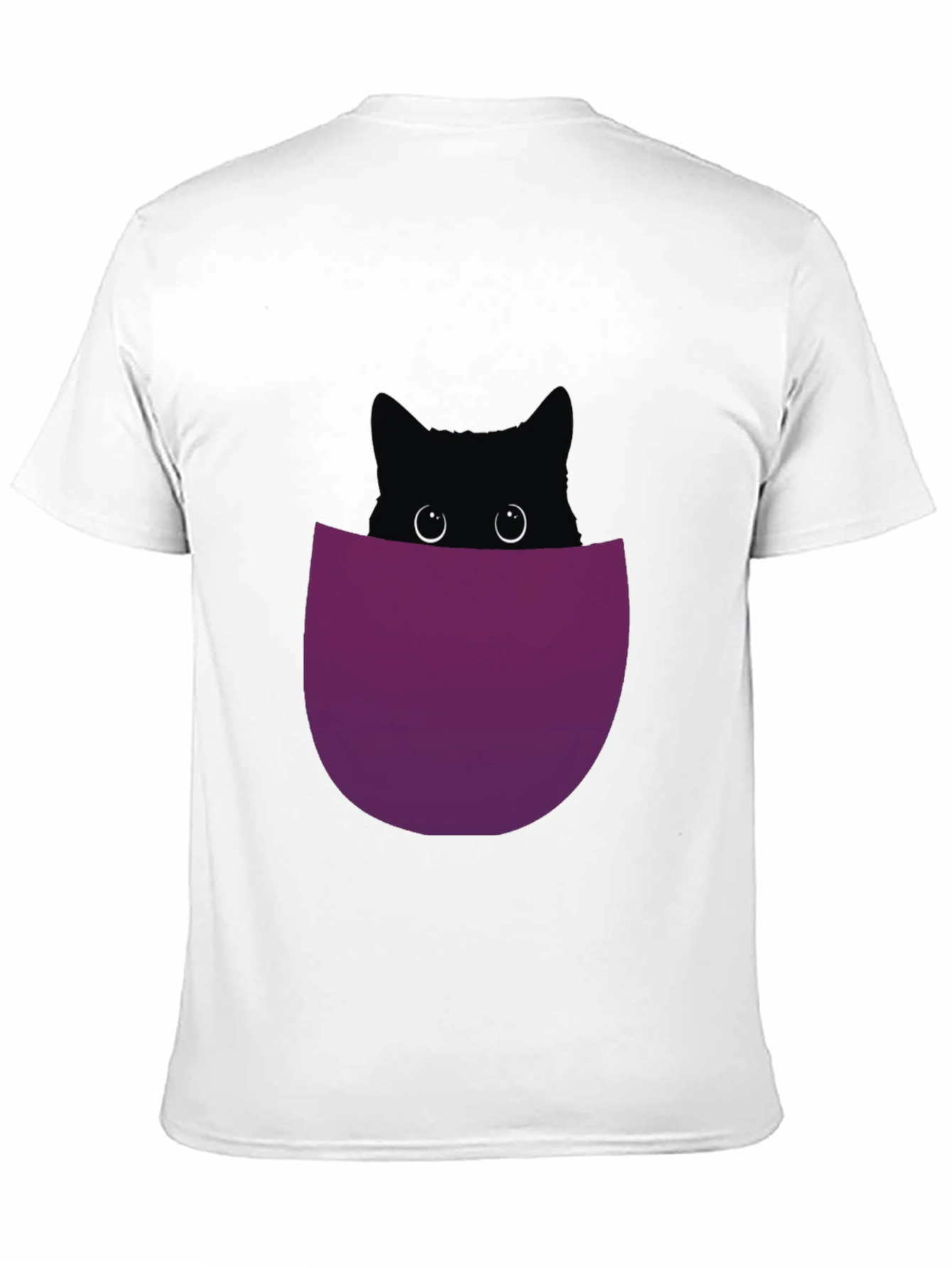 Black Cat Pocket T-Shirt - Mens Graphic Tee