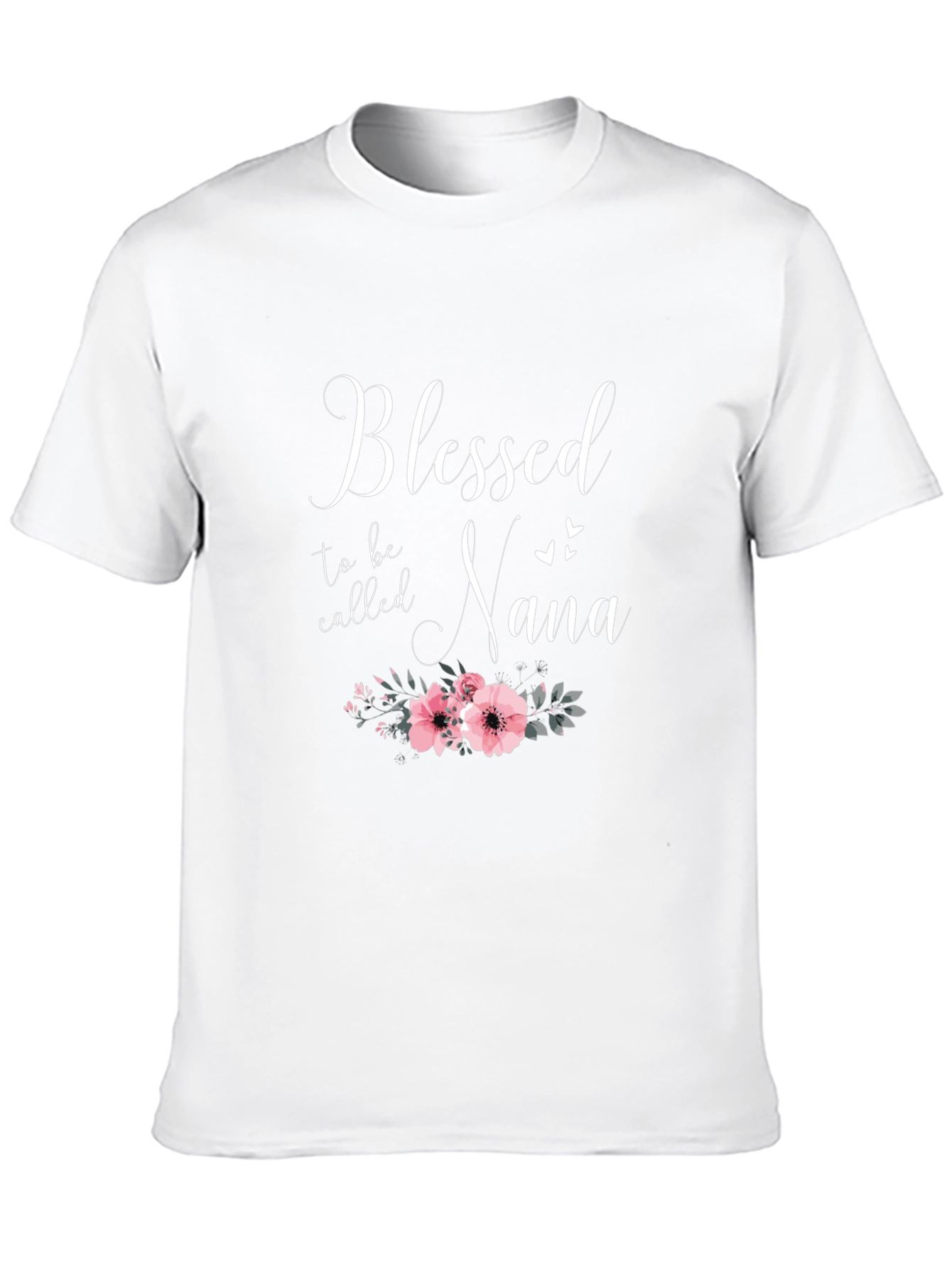 Blessed Nana T-Shirt - Floral Design