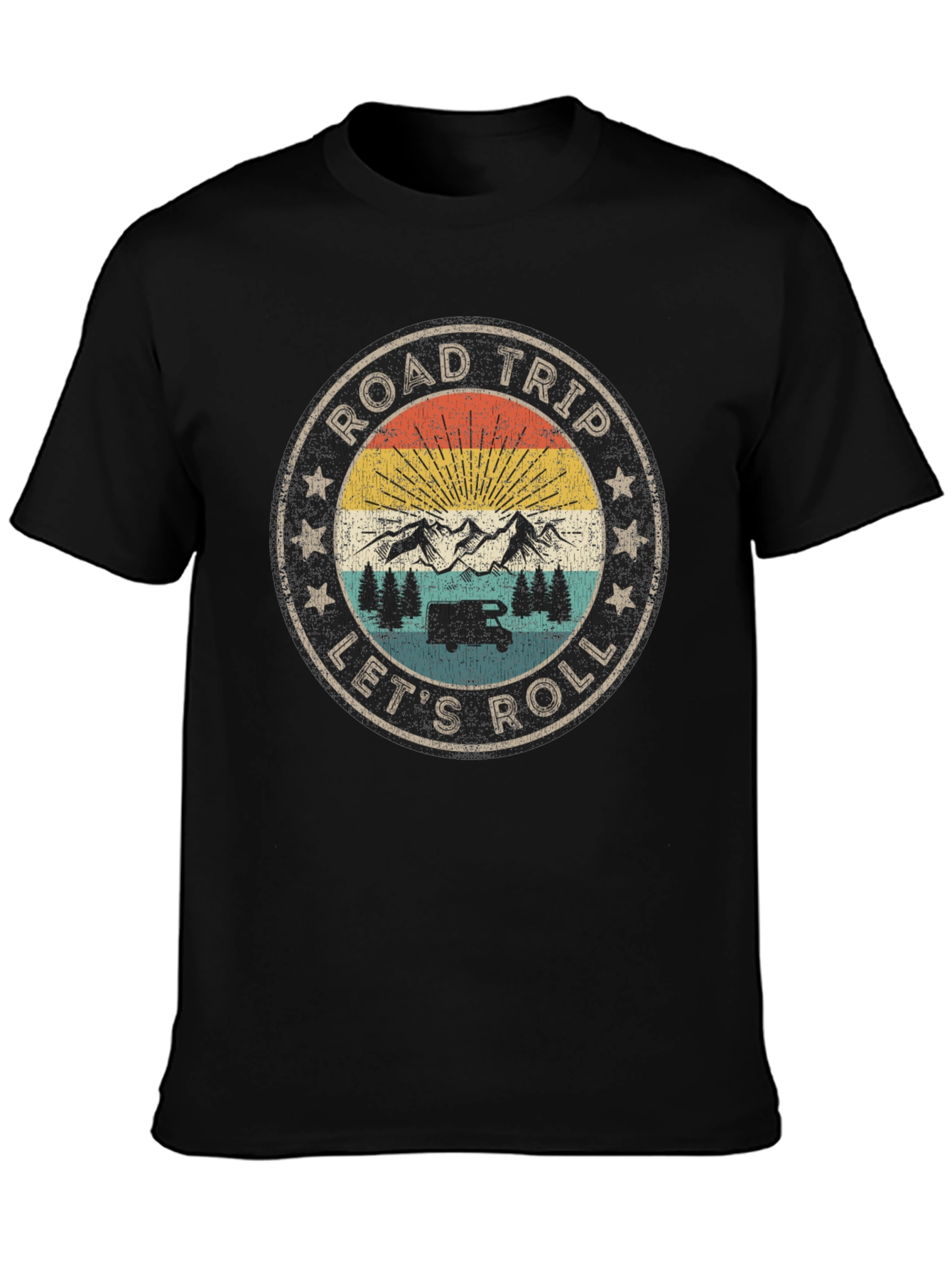 Road Trip Lets Roll Graphic Tee