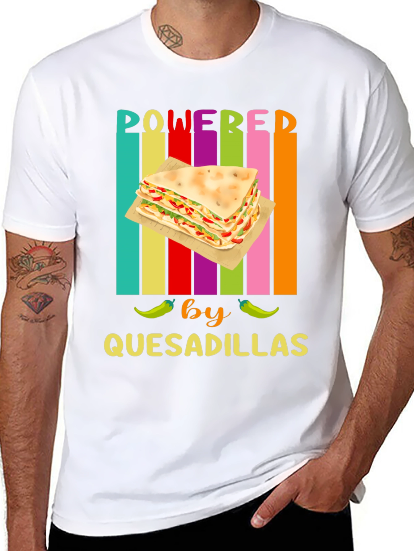 Powered by Quesadillas Graphic Tee