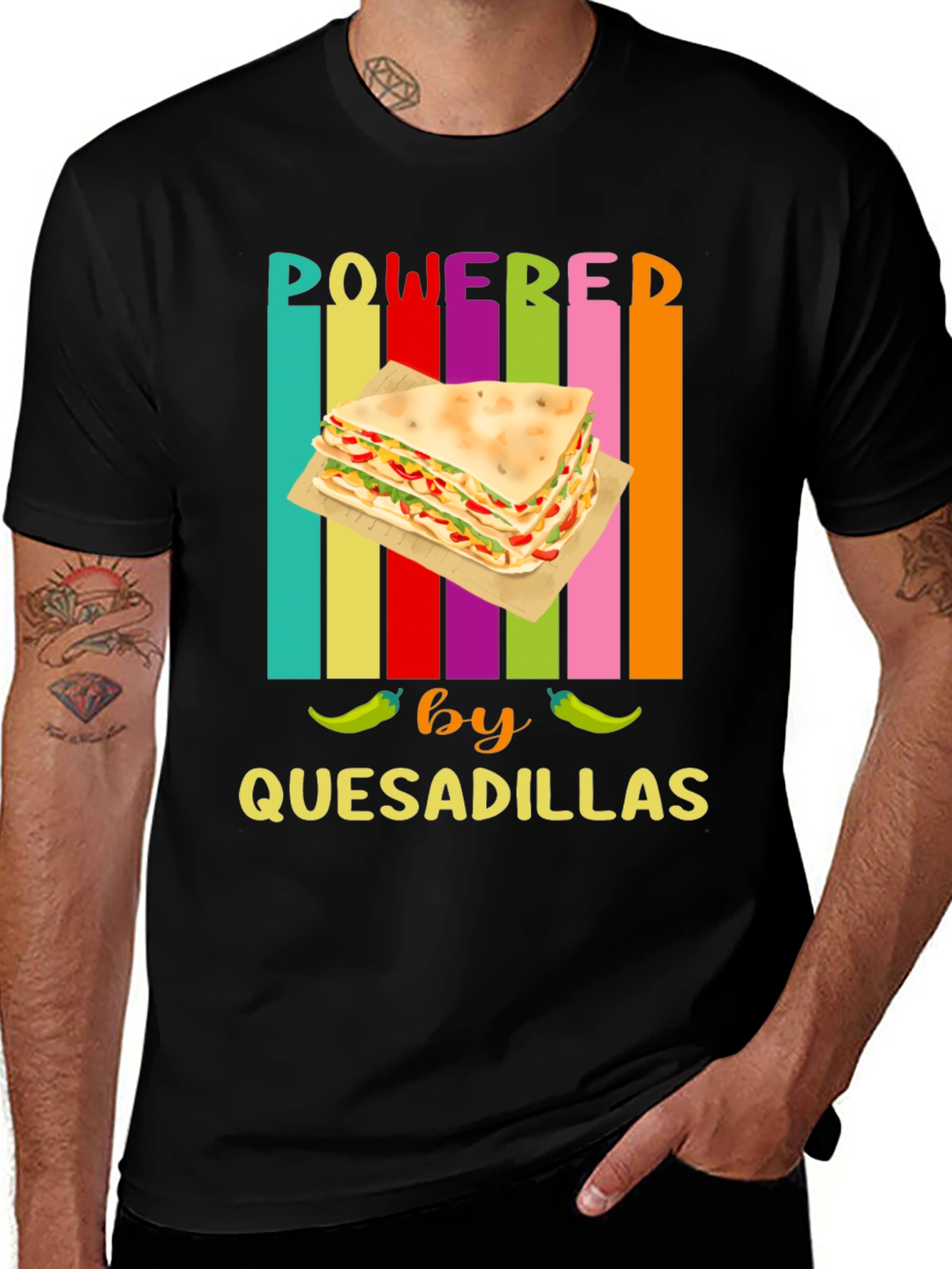 Powered by Quesadillas Graphic Tee