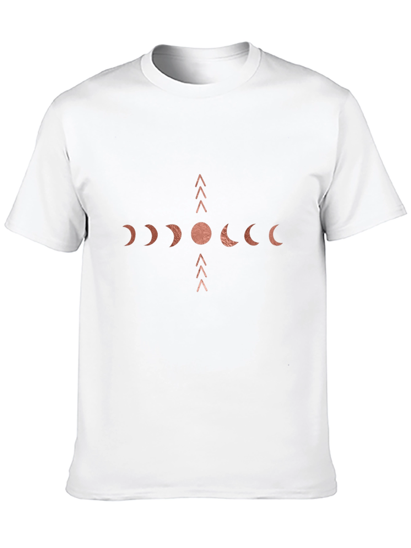 Mens Black Moon Phase Graphic T-Shirt