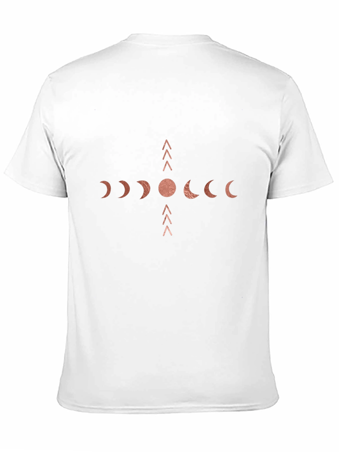 Mens Black Moon Phase Graphic T-Shirt