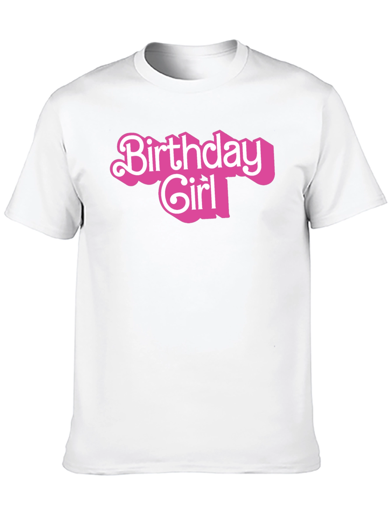 Birthday Girl Graphic Tee - Black Cotton Shirt