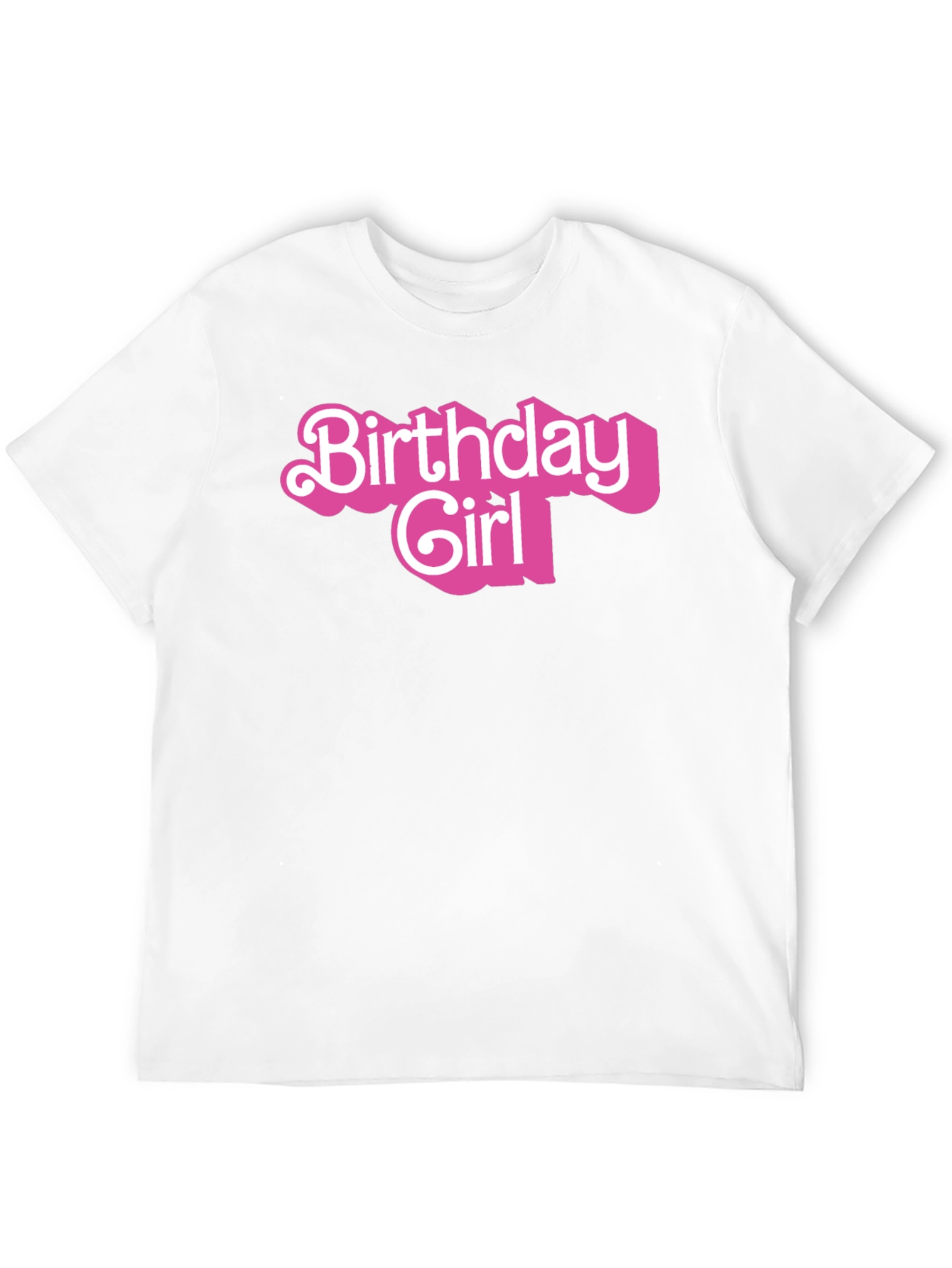 Birthday Girl Graphic Tee - Black Cotton Shirt
