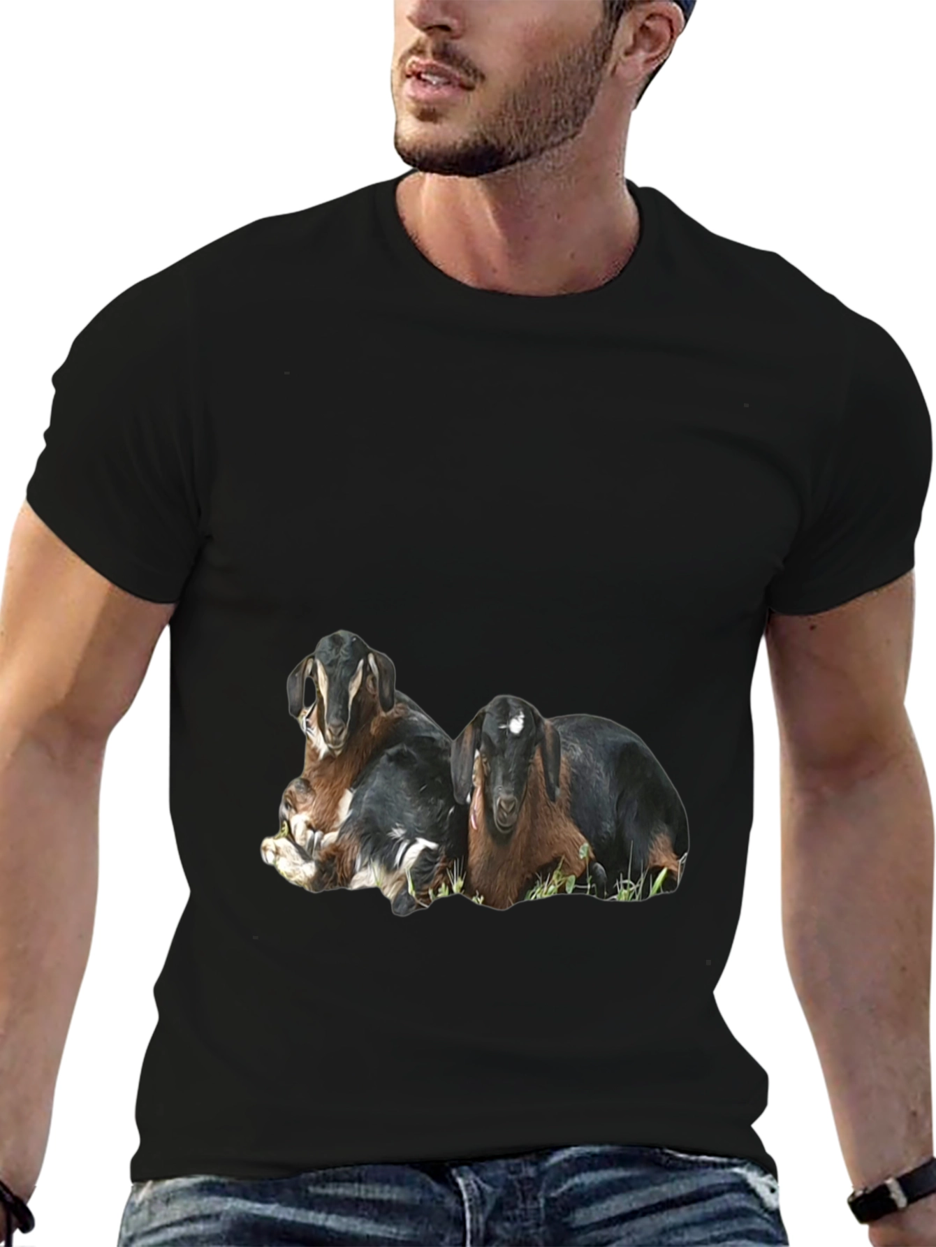 Goat Graphic Black T-Shirt