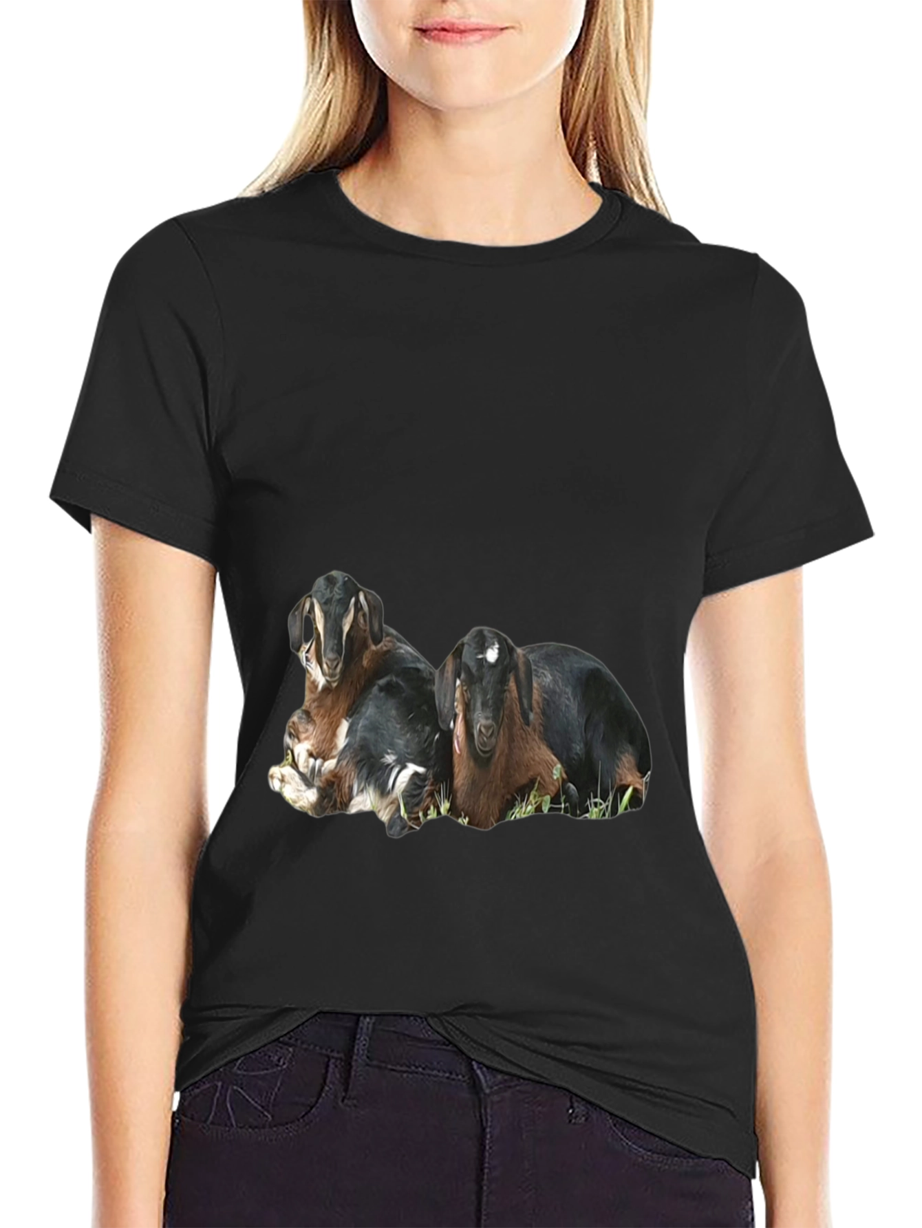 Goat Graphic Black T-Shirt