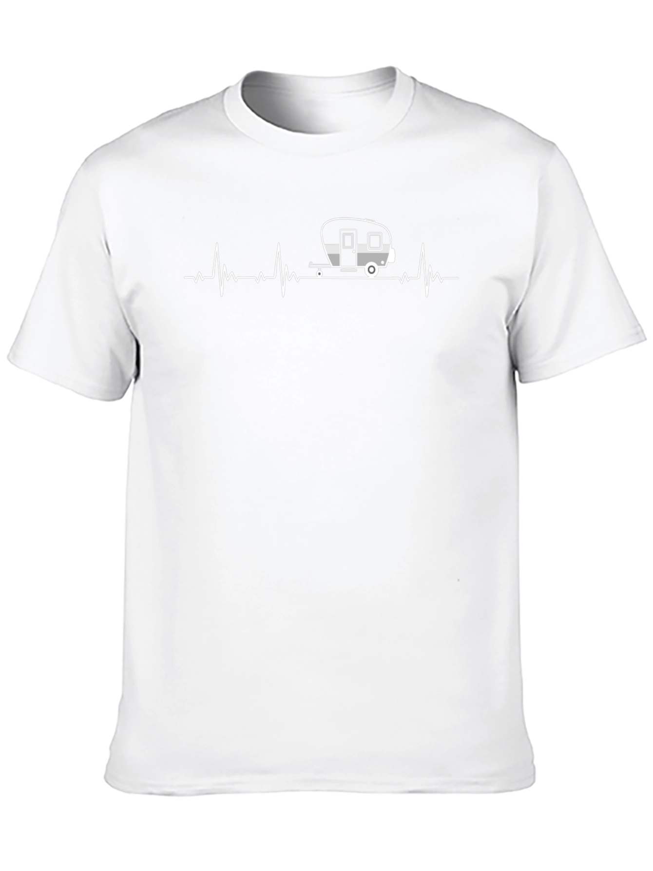 Camper Heartbeat T-Shirt - Camping Adventure Tee