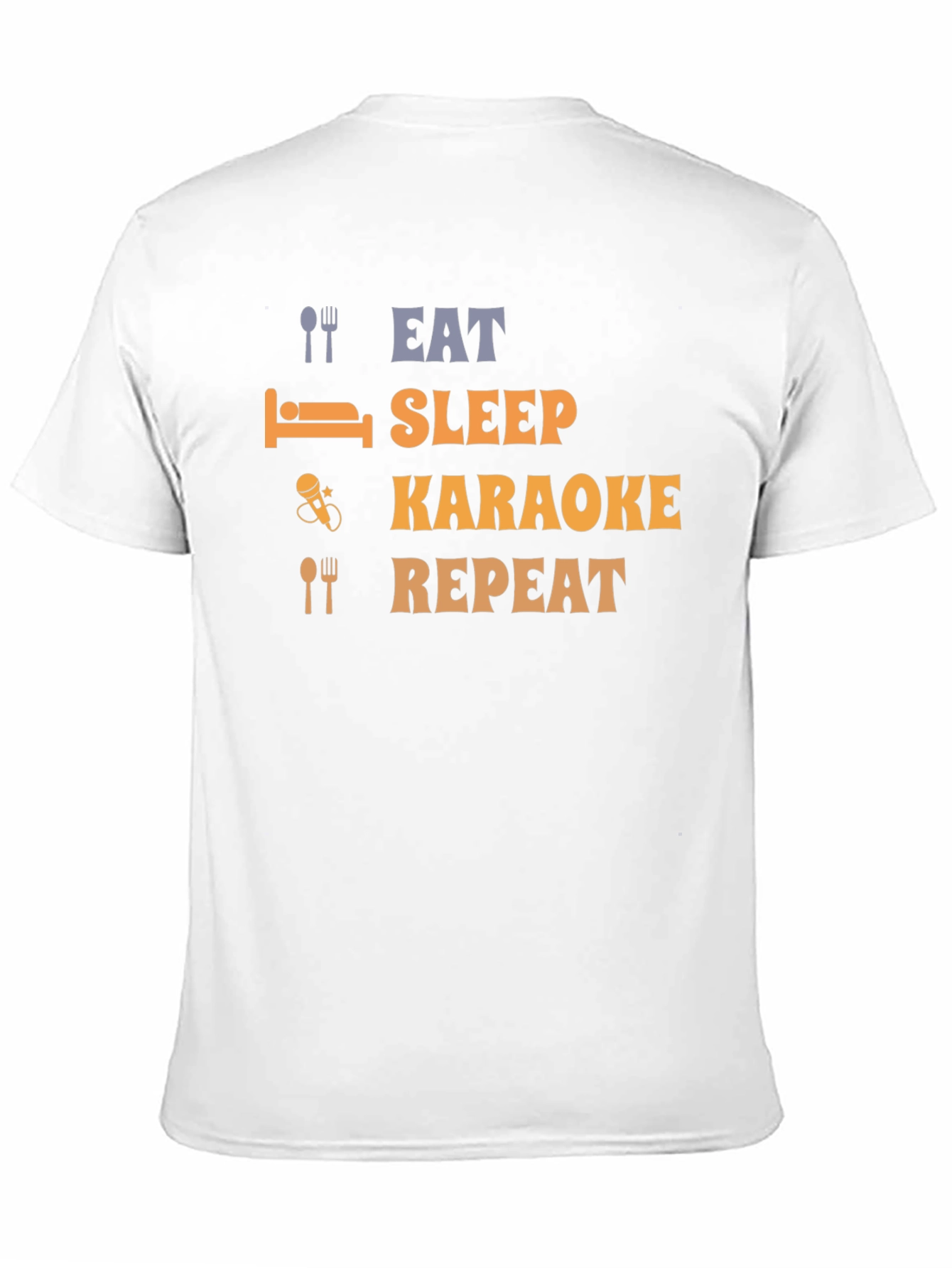 Eat Sleep Karaoke Repeat Black T-Shirt