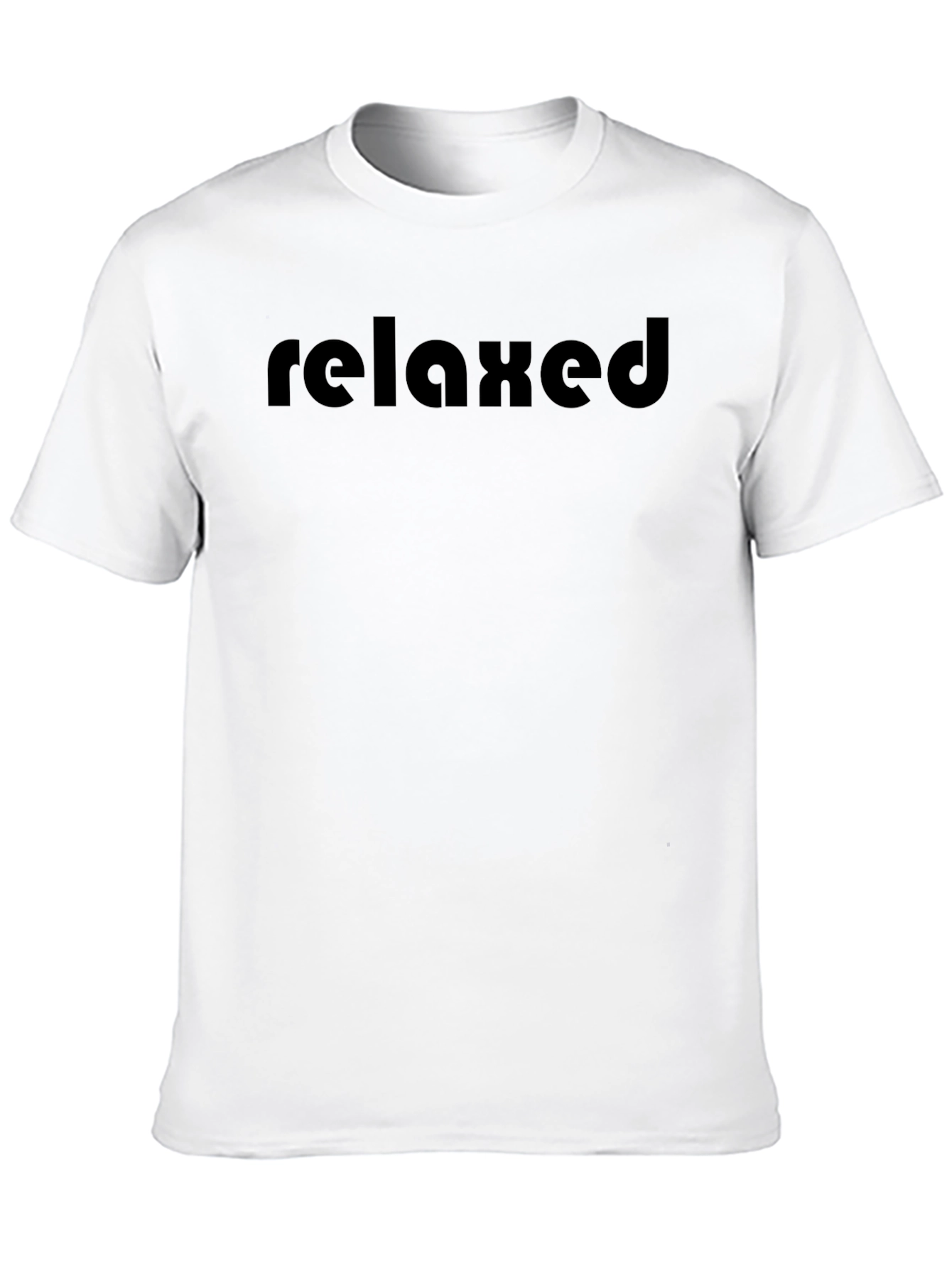 Relaxed Mens Black Graphic Tee Shirt