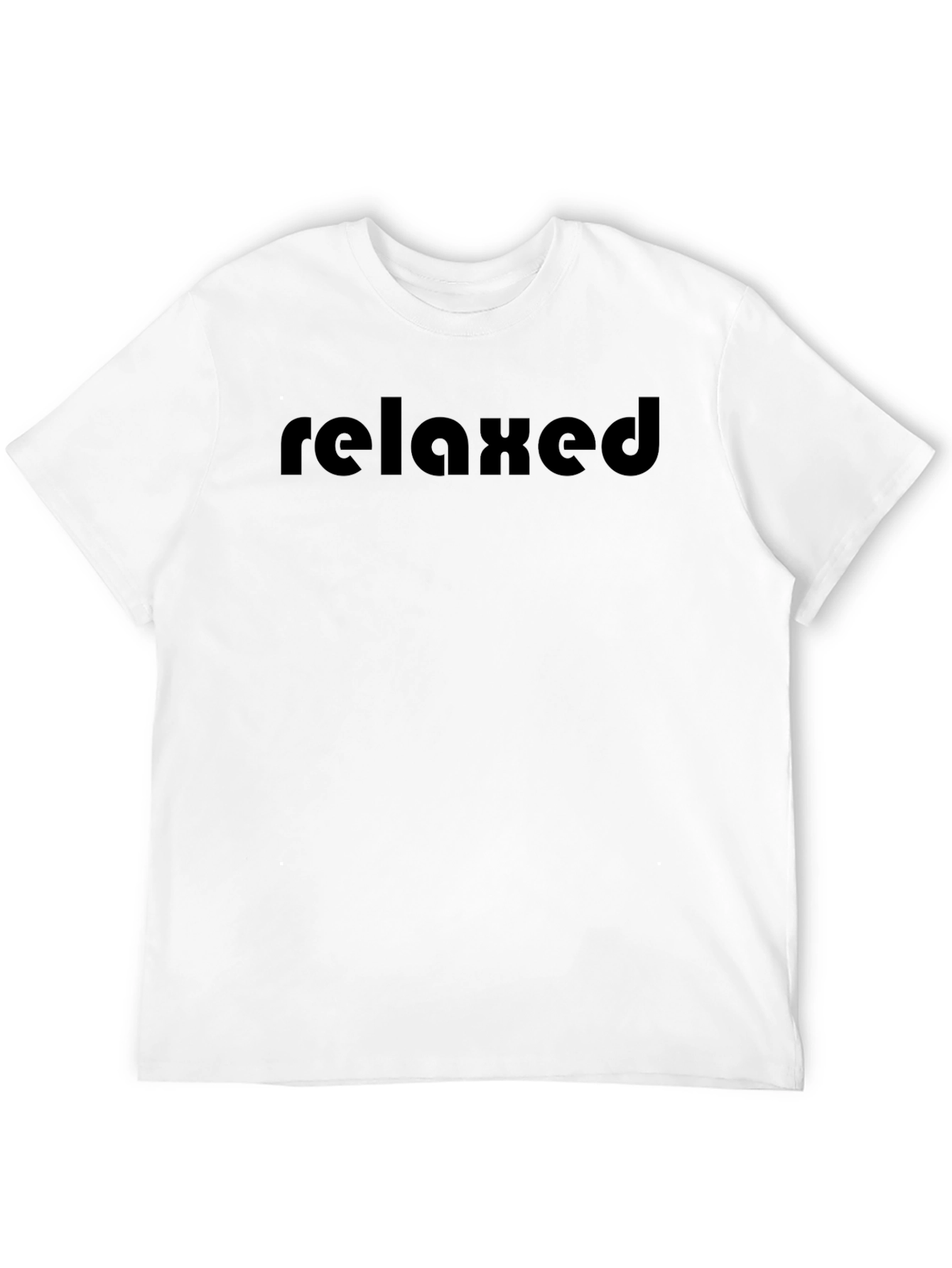 Relaxed Mens Black Graphic Tee Shirt