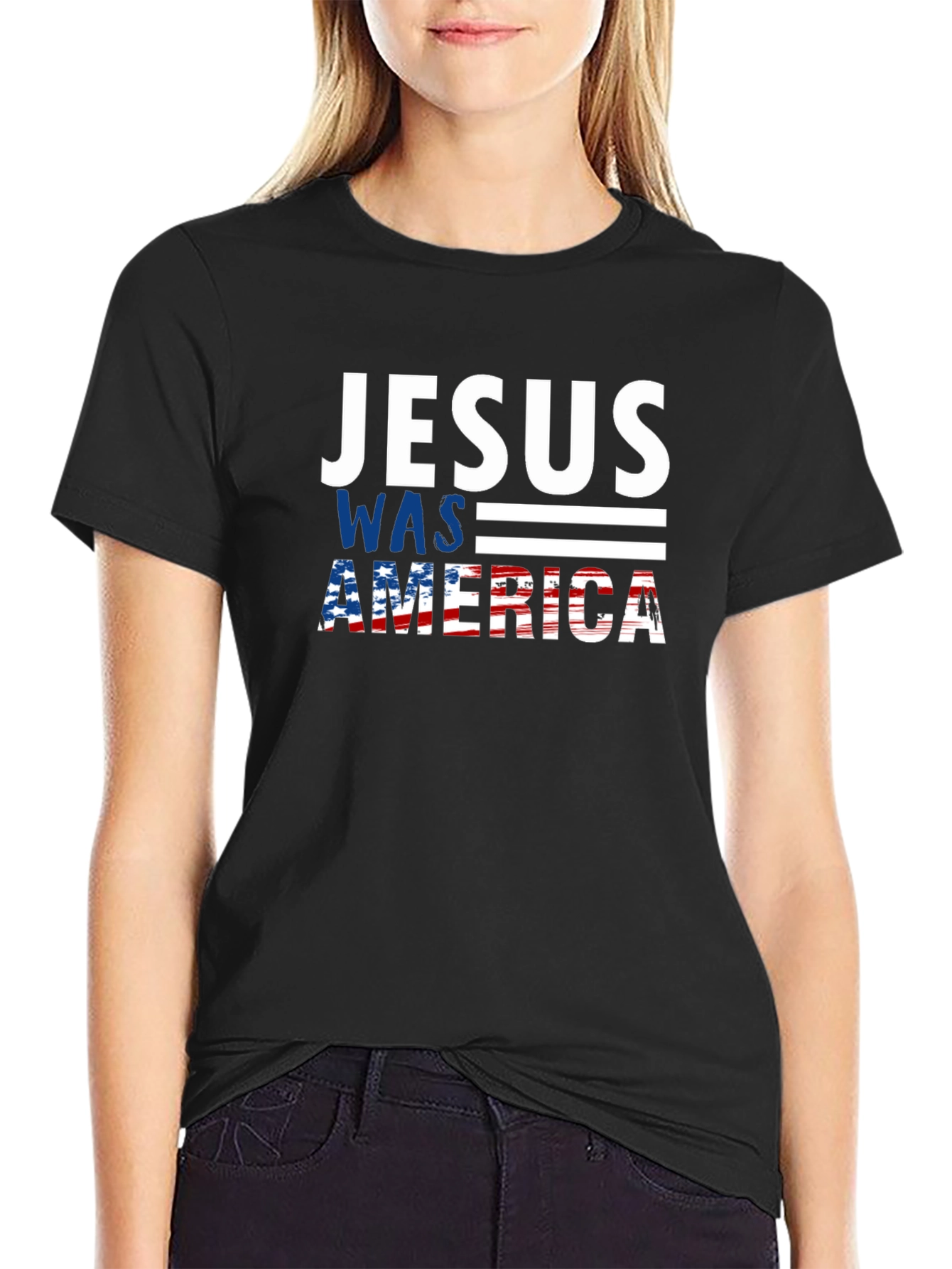 Jesus Was American Patriotic T-Shirt