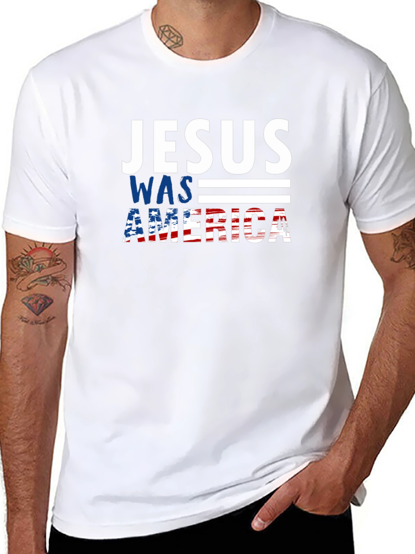Jesus Was American Patriotic T-Shirt