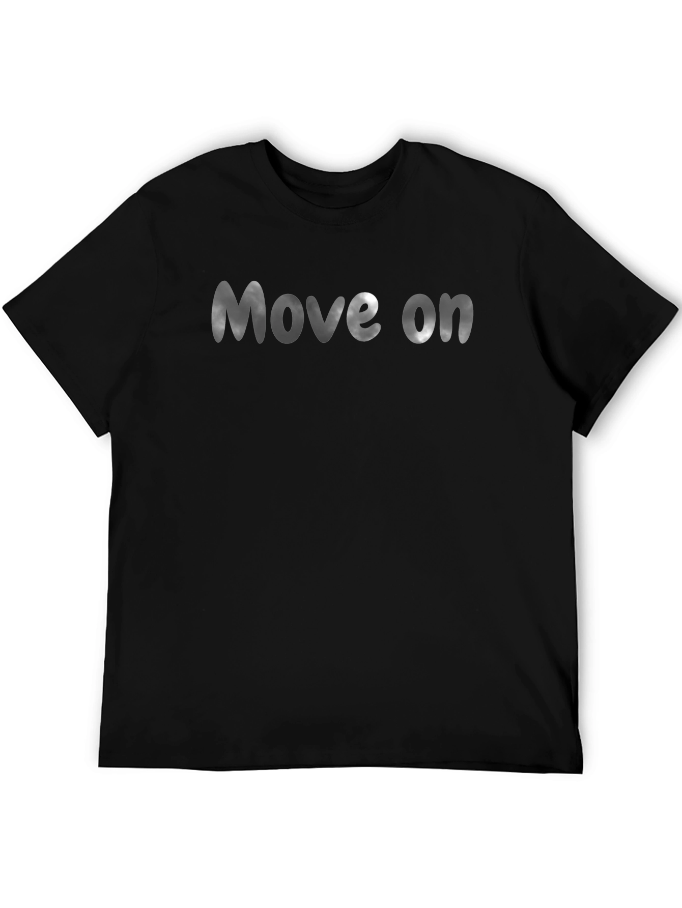 Move On Black Graphic Tee