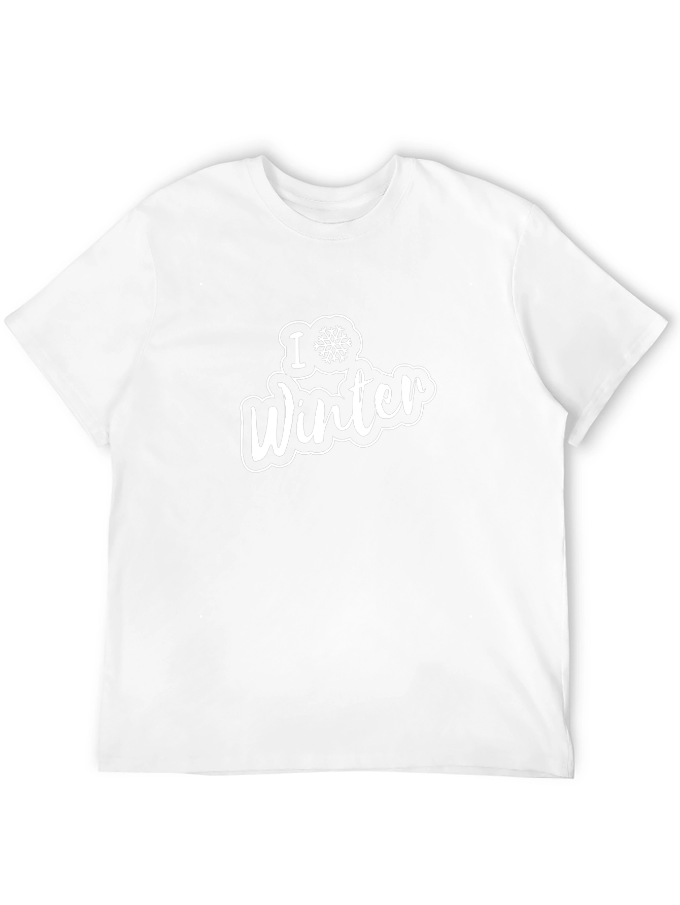 I Love Winter Black Graphic Tee