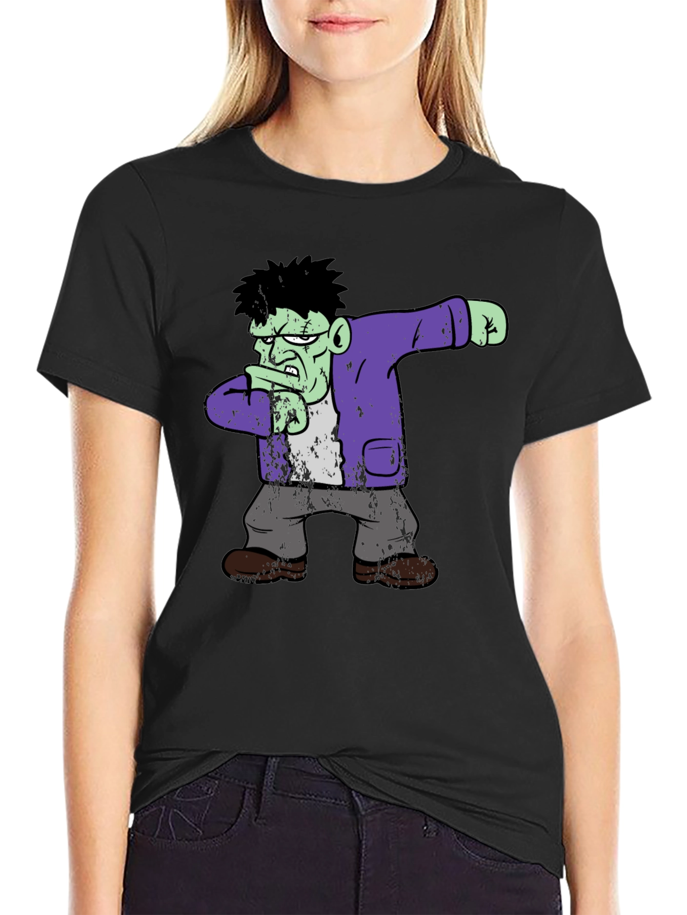 Frankenstein Dab Black T-Shirt