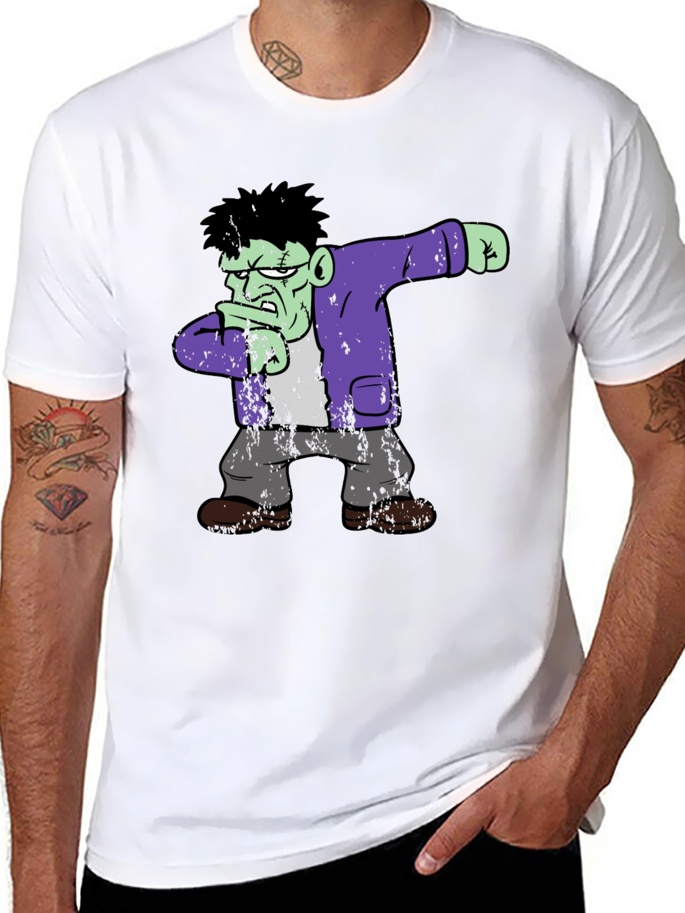 Frankenstein Dab Black T-Shirt
