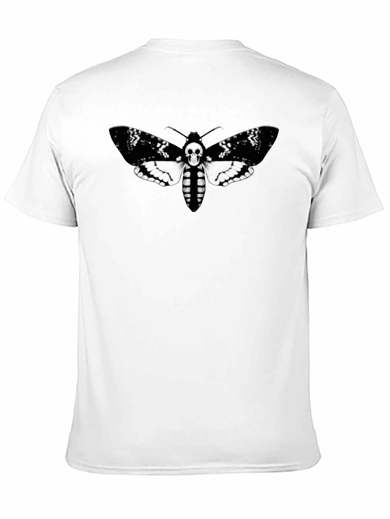 Moth Skull Graphic Tee - Dark Aesthetic T-Shirt