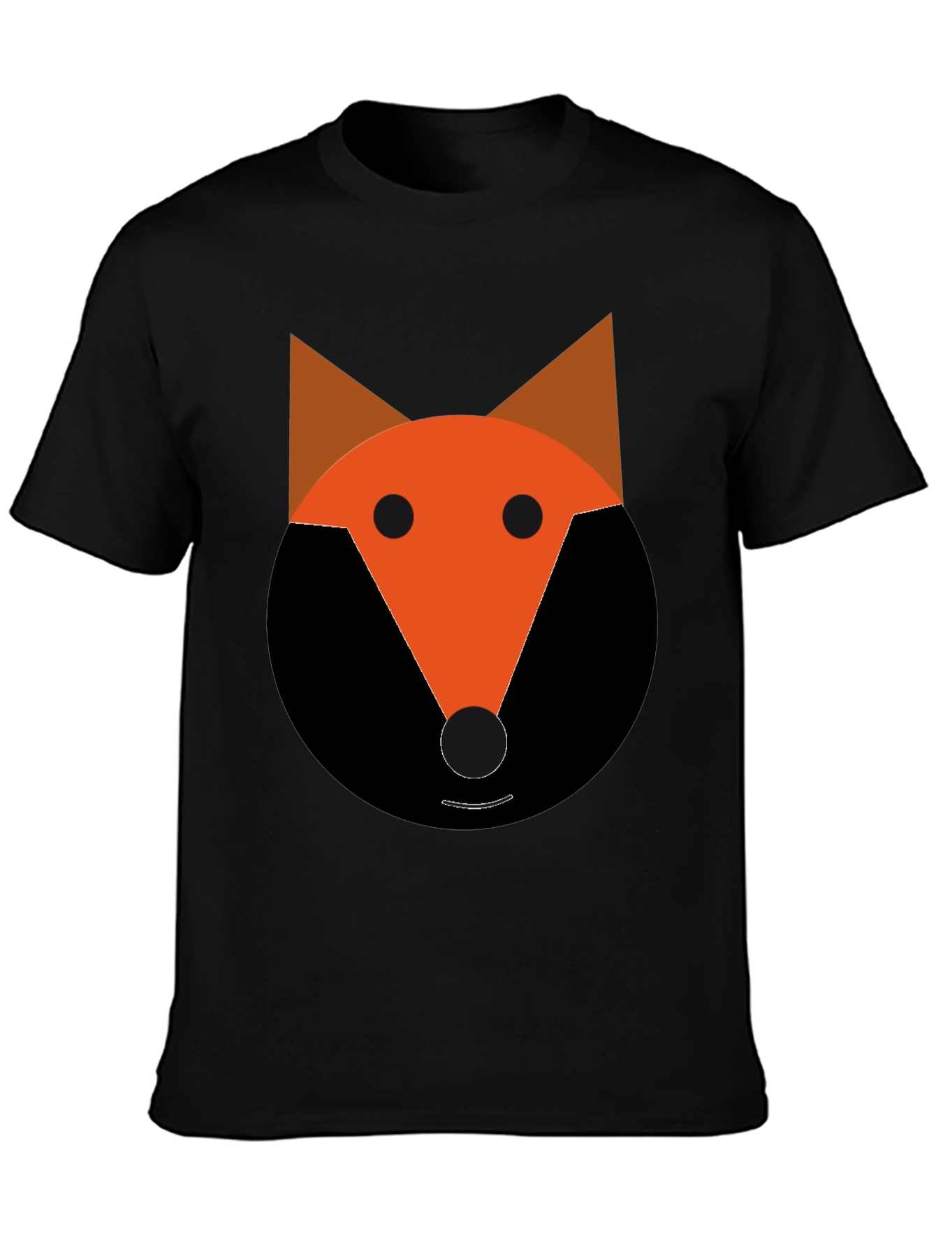 Fox Graphic Tee - Black Cotton Blend