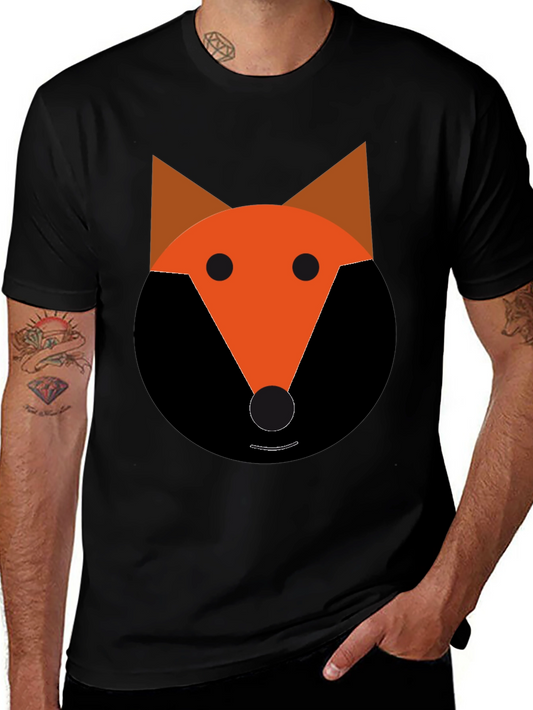 Fox Graphic Tee - Black Cotton Blend