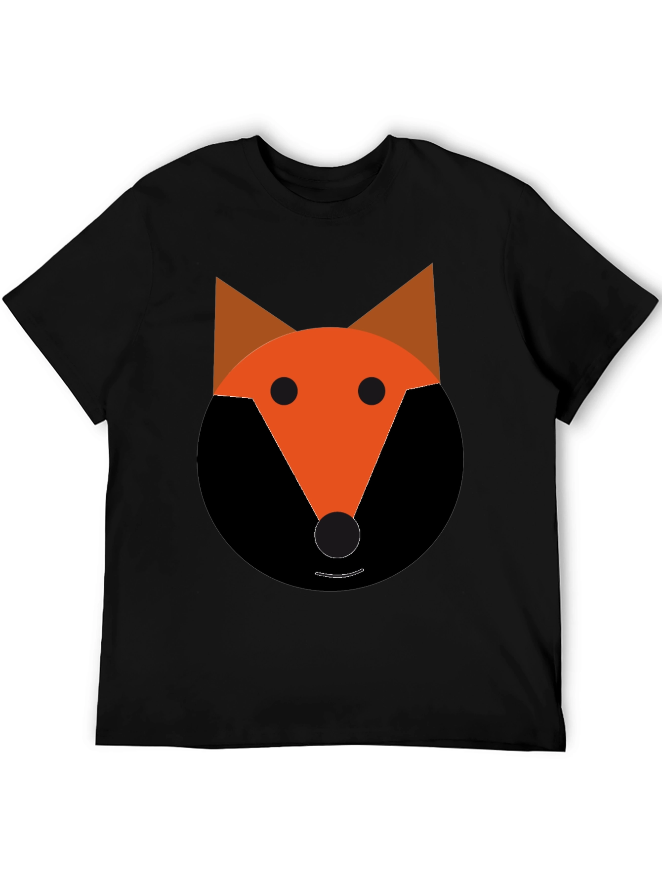 Fox Graphic Tee - Black Cotton Blend