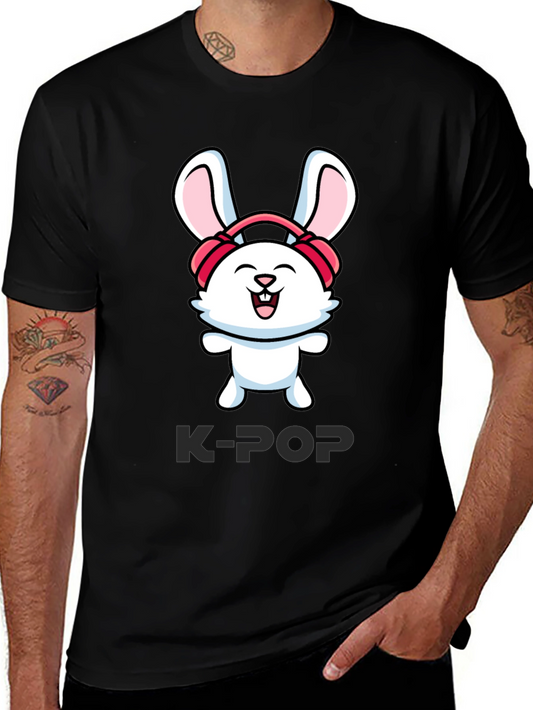 K-Pop Bunny Graphic Tee
