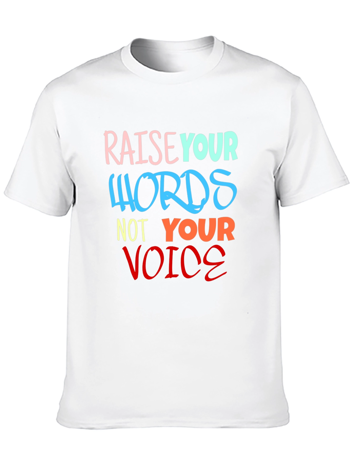 Raise Your Words T-Shirt - Black