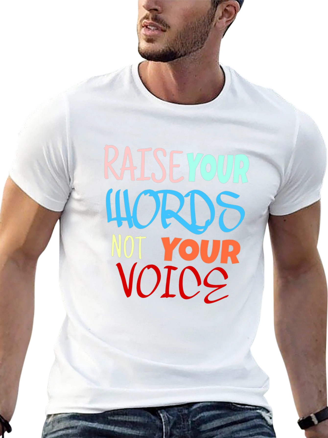 Raise Your Words T-Shirt - Black