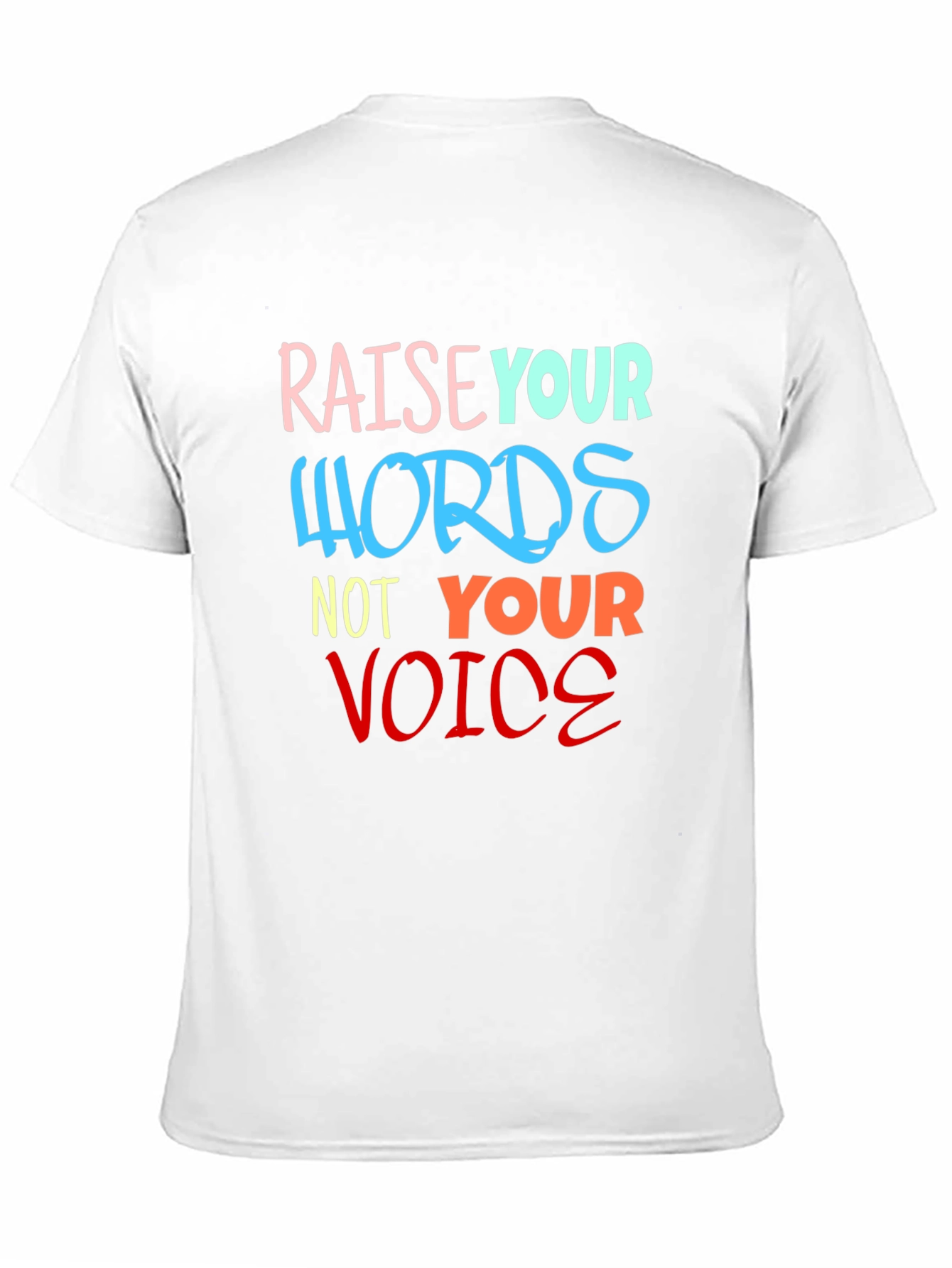 Raise Your Words T-Shirt - Black