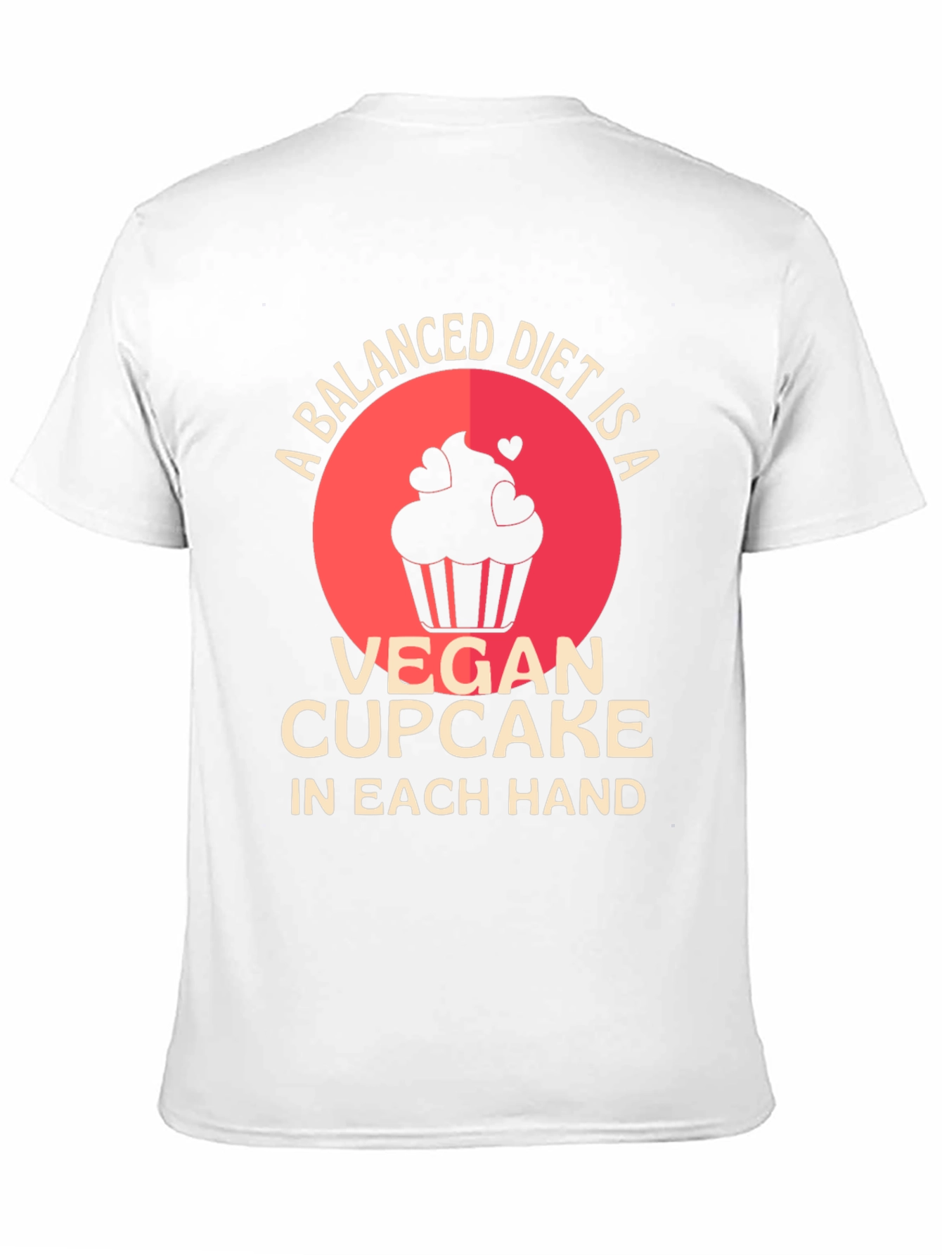 Vegan Cupcake Balanced Diet T-Shirt