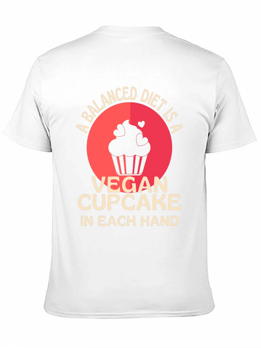 Vegan Cupcake Balanced Diet T-Shirt