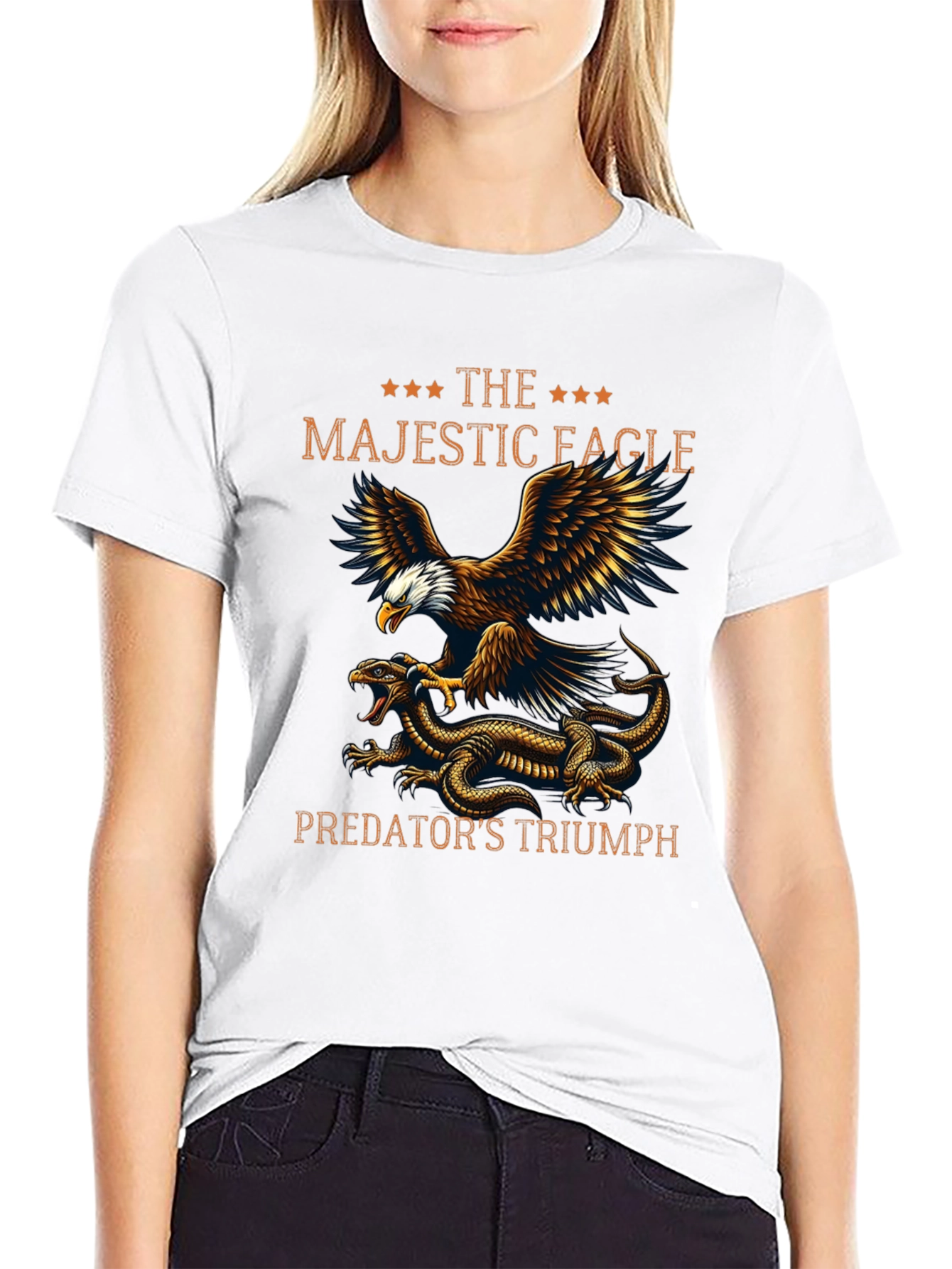 Majestic Eagle Predators Triumph Graphic T-Shirt