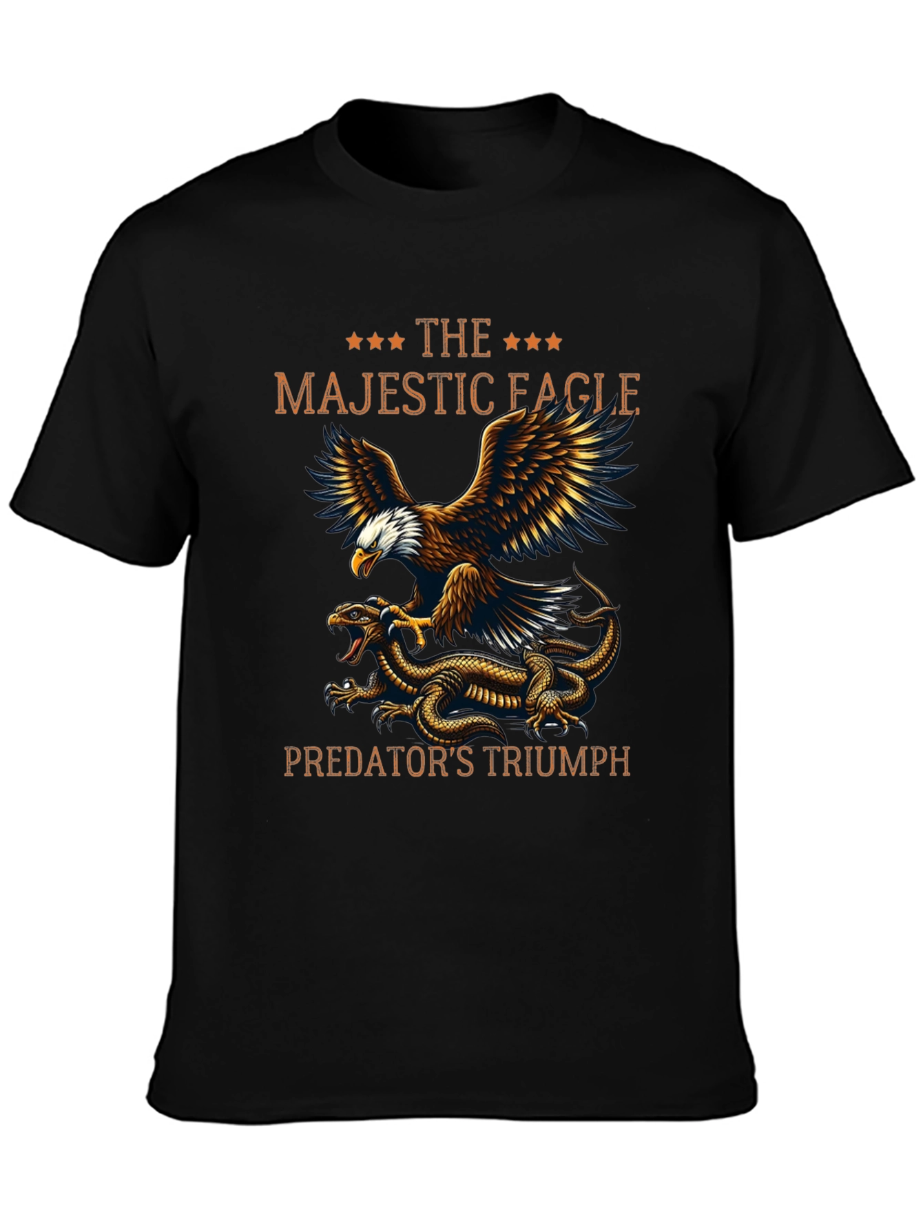 Majestic Eagle Predators Triumph Graphic T-Shirt