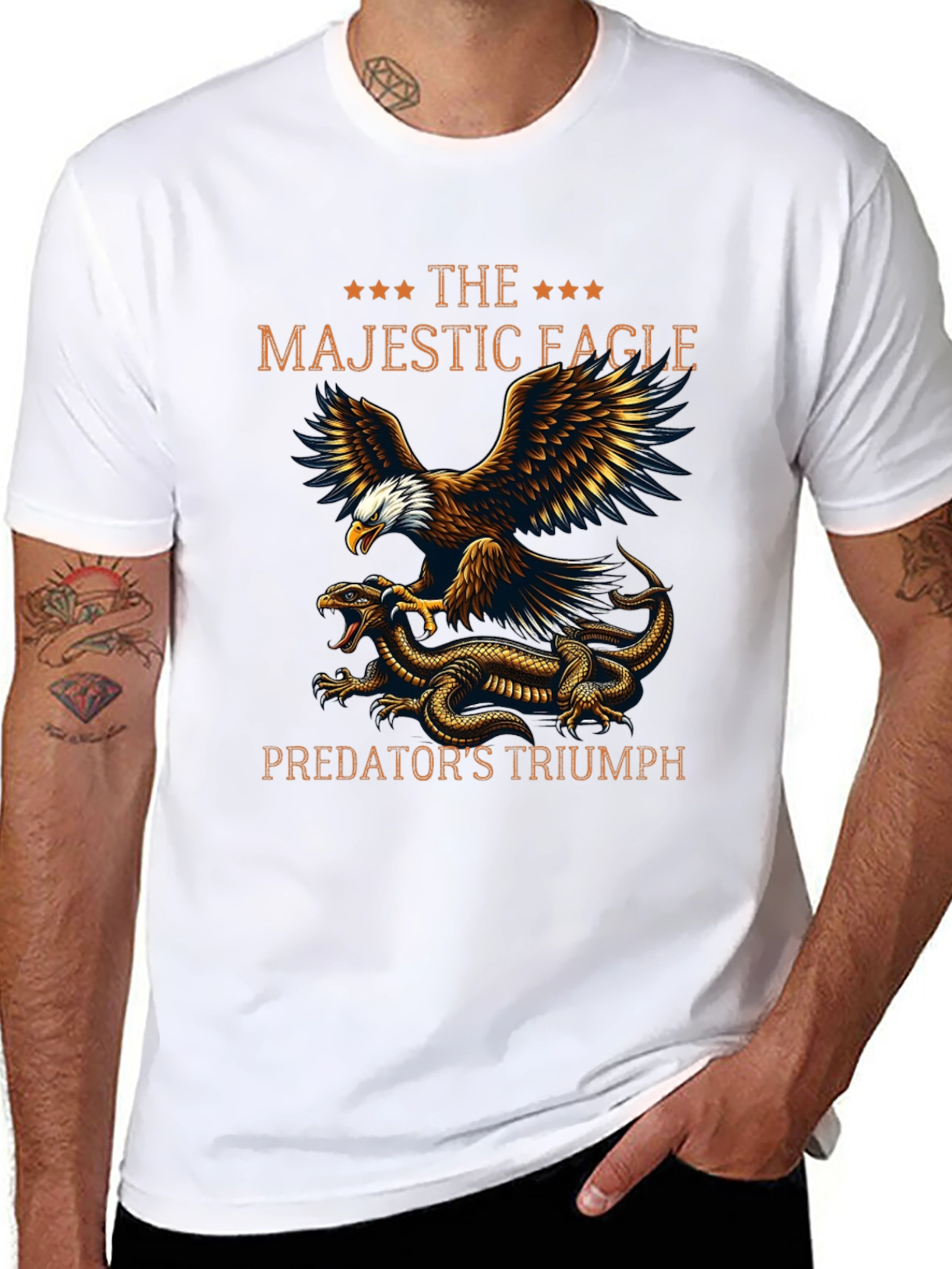 Majestic Eagle Predators Triumph Graphic T-Shirt
