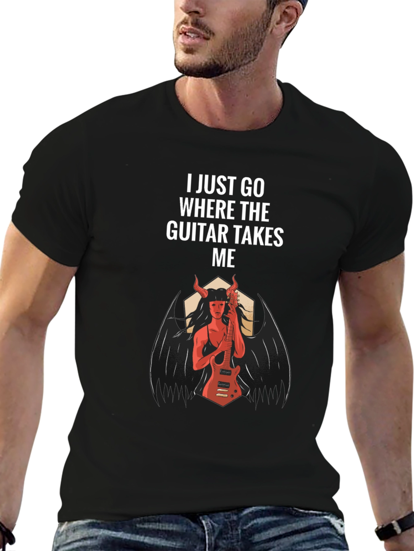 I Just Go Where The Guitar Takes Me T-Shirt