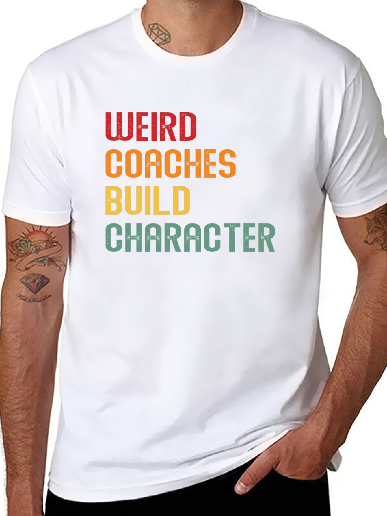 Weird Coaches Build Character Graphic T-Shirt
