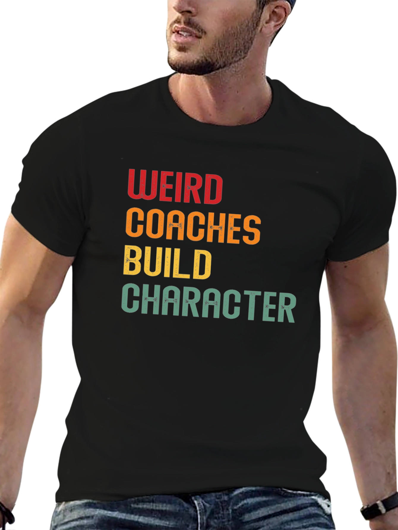 Weird Coaches Build Character Graphic T-Shirt