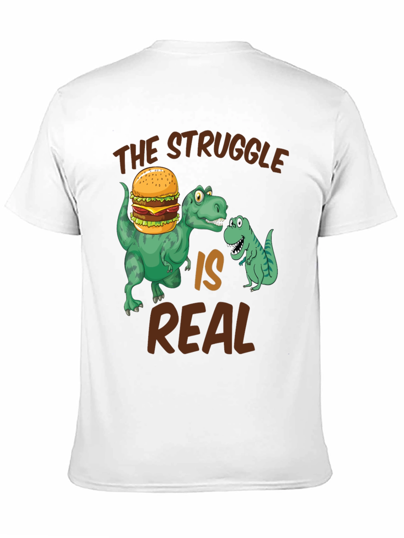 Dino Burger Struggle T-Shirt